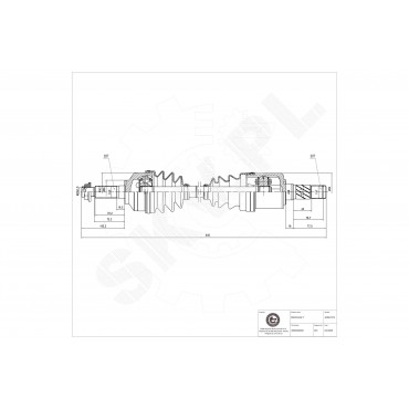 Cardan Arbre de Transmission Avant Gauche Pour Kia Sorento I Van 495003E000