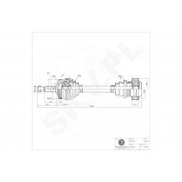 Cardan Arbre de Transmission Avant Pour Mercedes-Benz Classe V Vito A6383341634