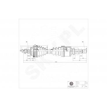 Cardan Arbre de Transmission Avant Gauche Pour Renault Opel Vauxhall 7700102980