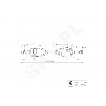 Cardan Arbre de Transmission Avant Gauche Pour Opel Meriva A Vauxhall Meriva A