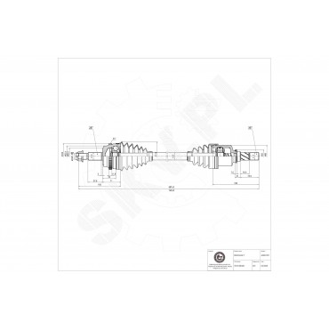 Cardan Arbre de Transmission Avant Gauche Pour Renault Master II Opel Movano