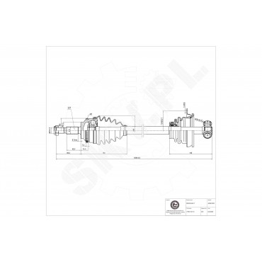 Cardan Arbre de Transmission Avant Gauche Pour Renault Megane I 7700112116