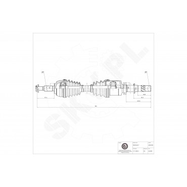 Cardan Arbre de Transmission Avant Droit Pour Renault 7711135414 7711497286