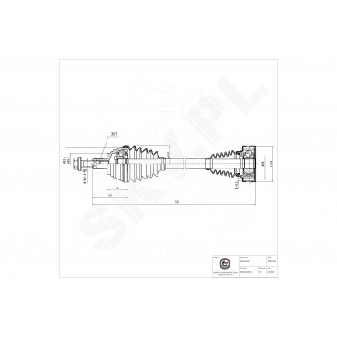 Cardan Arbre de Transmission Avant Gauche Pour VW Bora Golf IV Seat Leon