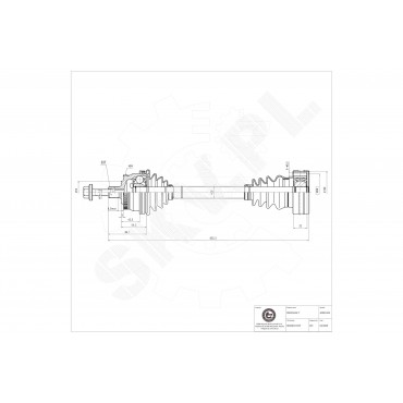 Cardan Arbre de Transmission Avant Droit Pour VW Passat Audi A4 8D0407452X