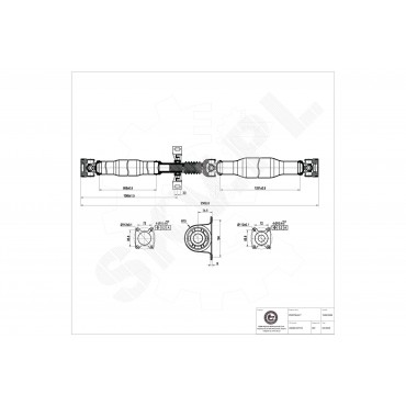 Cardan Arbre de Transmission Arrière Pour VW Crafter 30-35 30-50 Mercedes-Benz