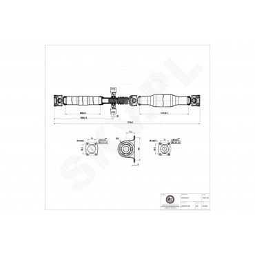 Cardan Arbre de Transmission Arrière Pour VW Crafter 30-35 30-50 Mercedes-Benz