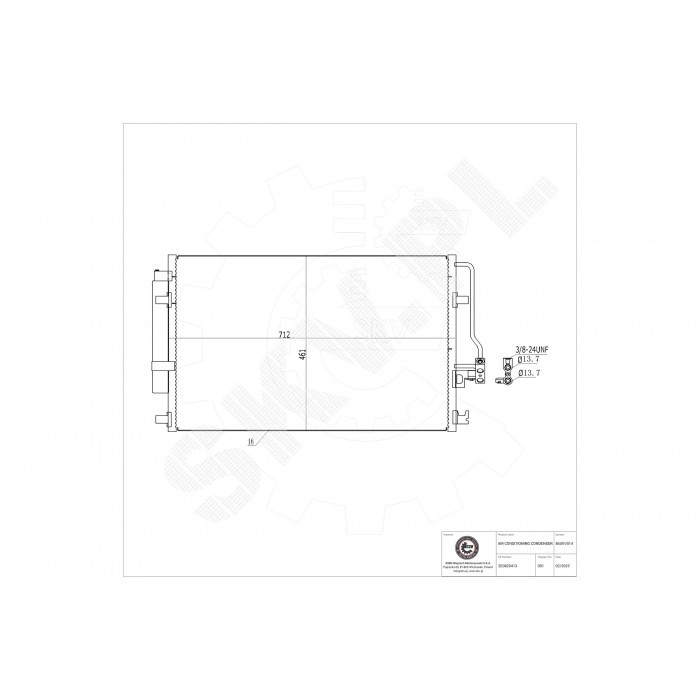 Condenseur de Clim Pour VW Crafter 30-35 30-50 Mercedes-Benz Sprinter