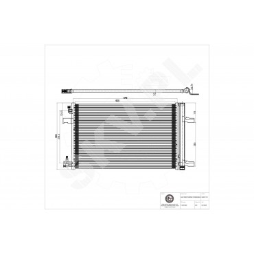 Condenseur de Clim Pour Opel Chevrolet Vauxhall 18 50 755 1850270 13267649