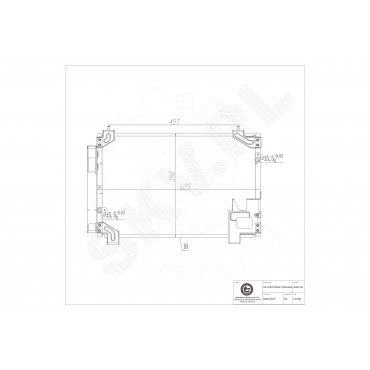 Condenseur de Clim Pour Toyota Avensis Corolla 88450-05140 884500F120