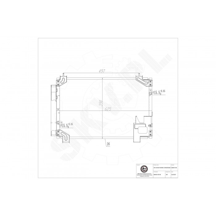 Condenseur de Clim Pour Toyota Avensis Corolla 88450-05140 884500F120