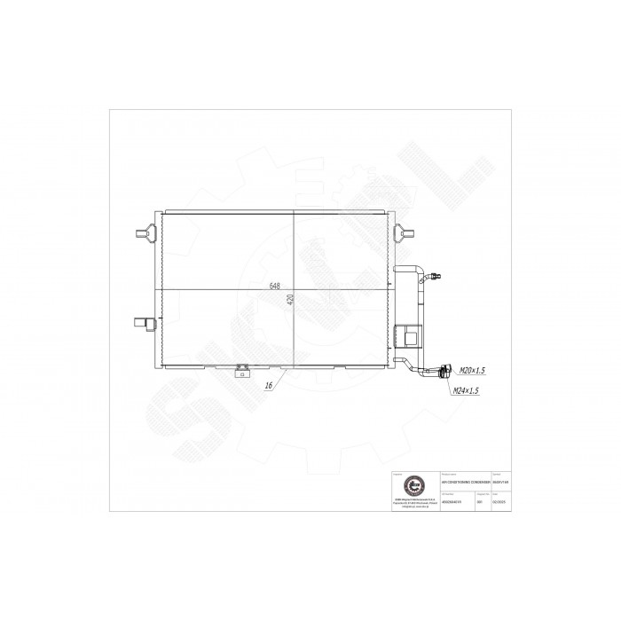 Condenseur de Clim Pour Audi A6 Allroad 4B0260403G 4B0260403R 4Z7 260 403 C