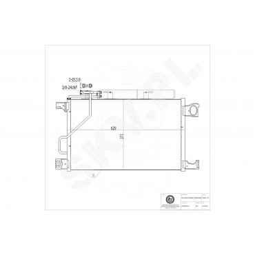 Condenseur de Clim Pour Mercedes-Benz Classe C CLC T-Model CLK 203 500 21 54