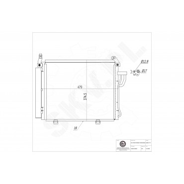 Condenseur de Clim Pour Hyundai i10 97606-0X000 97606-0X010