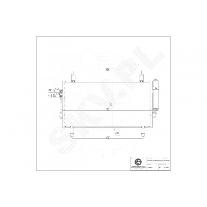 Condenseur de Clim Pour Mitsubishi Outlander III Van 7812A218 7812A220 7812A394