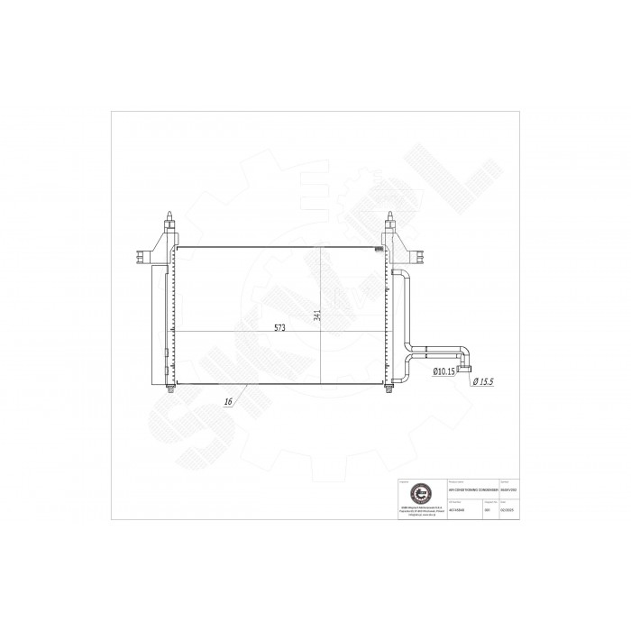 Condenseur de Clim Pour Fiat Stilo 46745840
