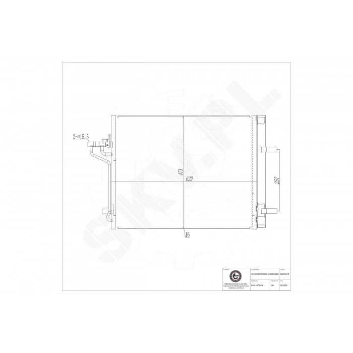 Condenseur de Clim Pour Ford C-Max II Focus III Grand 1693590 2002808