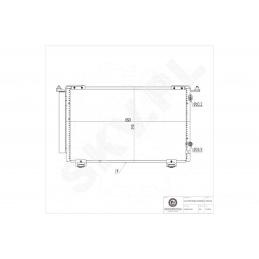 Condenseur de Clim Pour Toyota Avensis 88450-05120 8845005121