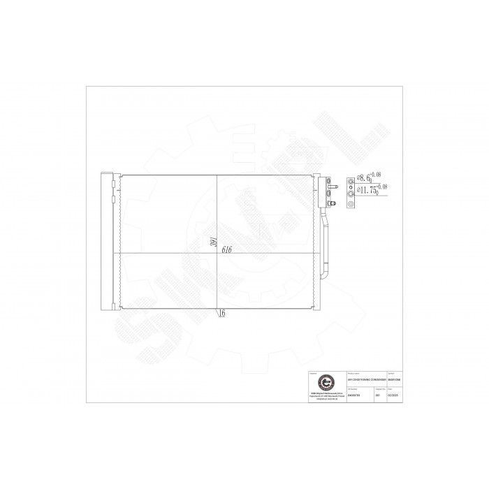 Condenseur de Clim Pour Opel Insignia B Vauxhall Insignia B 23336302 84208083