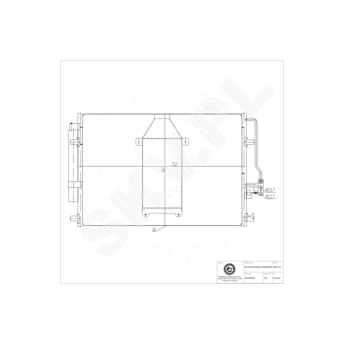 Condenseur de Clim Pour Mercedes-Benz Sprinter 9065000554 A9065000554