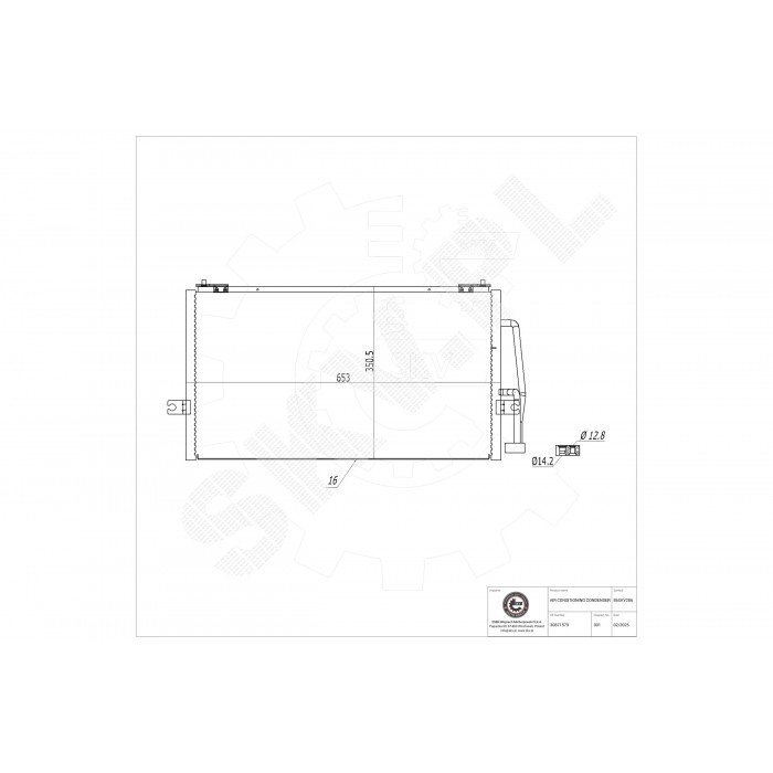 Condenseur de Clim Pour Volvo S40 I V40 30871579 4945635