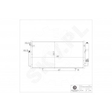 Condenseur de Clim Pour Subaru Impreza 73210-FE010