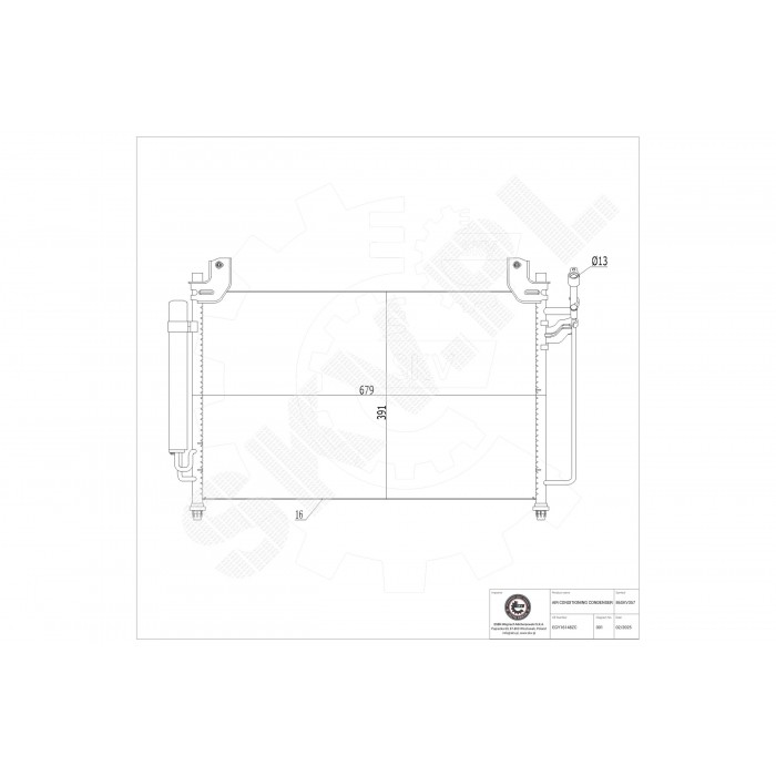 Condenseur de Clim Pour Mazda CX-7 EGY1-61-48ZB EGY1-61-48ZC EH44-61-480
