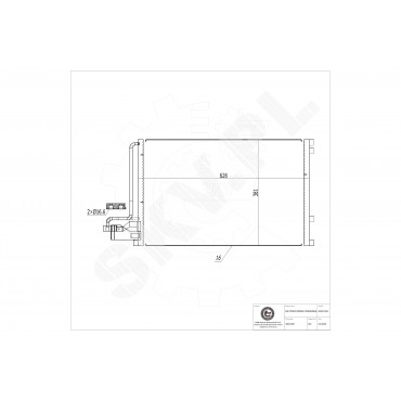 Condenseur de Clim Pour Volvo C30 C70 II S40 V50 30647931 30661957 31332302