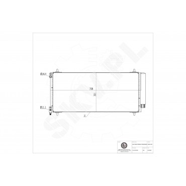 Condenseur de Clim Pour Peugeot 407 607 Citroën C5 C6
