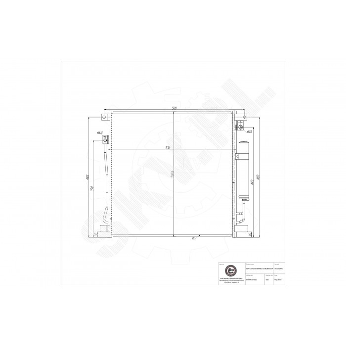 Condenseur de Clim Pour Fiat Fullback Pick-up Mitsubishi L200/Triton