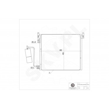 Condenseur de Clim Pour Opel Cadillac Saab Vauxhall 12775542 12805059 13106817