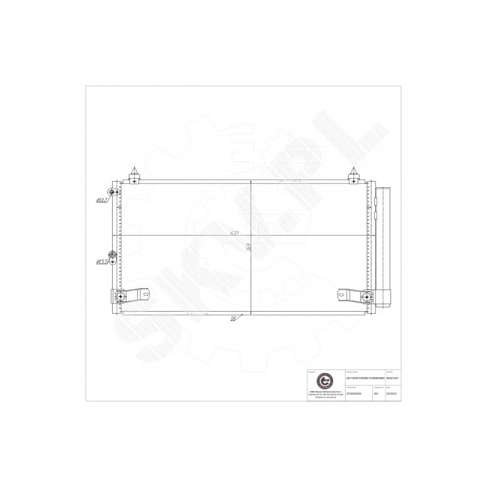 Condenseur de Clim Pour Lexus IS I Sportcross 87050-53020 88460-53010