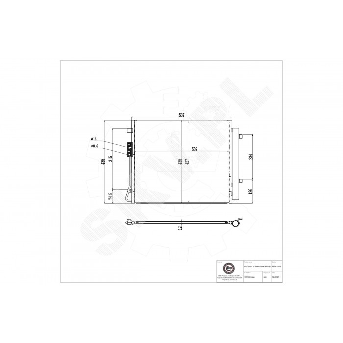 Condenseur de Clim Pour Kia Sorento III 97606C5080
