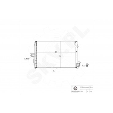 Condenseur de Clim Pour Opel LDV Vauxhall Astra III 1618 012 52460417 52464309