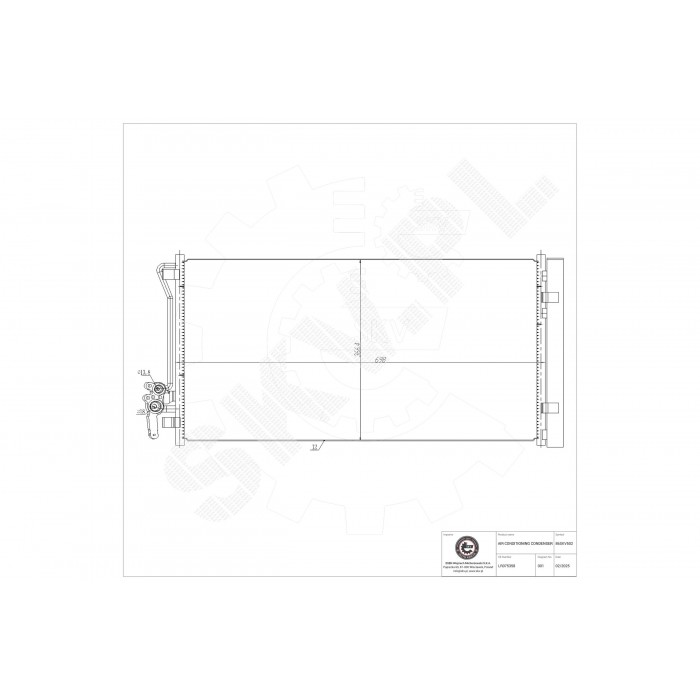 Condenseur de Clim Pour Land Rover Discovery Sport Range Rover Evoque LR075358