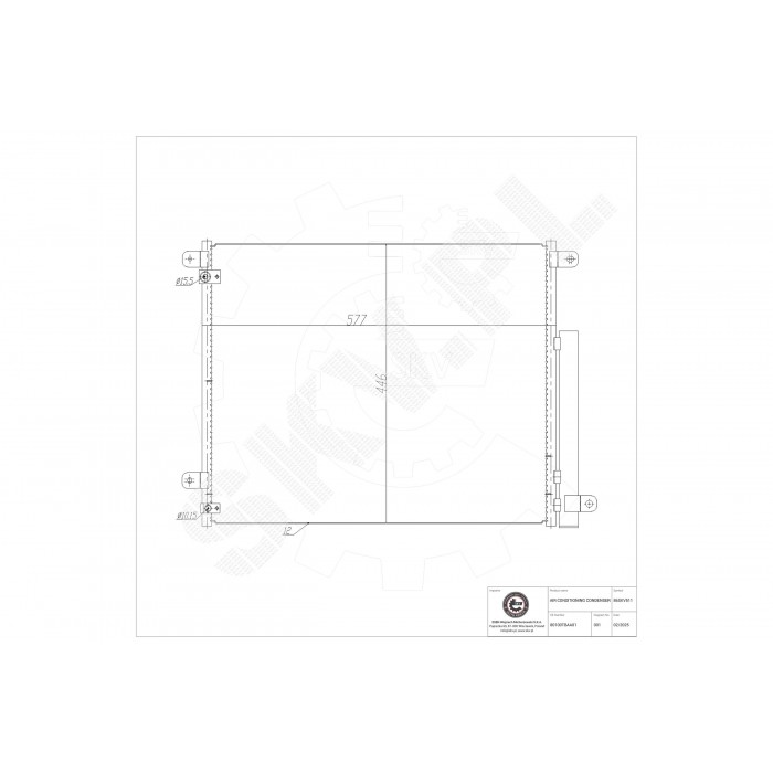 Condenseur de Clim Pour Honda CR-V V 80100TBAA01 80100TBAA02