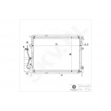 Condenseur de Clim Pour Renault Clio II Thalia I 7711368012 82 00 211 563