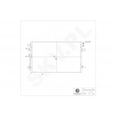 Condenseur de Clim Pour Chrysler Voyager/Grand Voyager IV Van Dodge Caravan