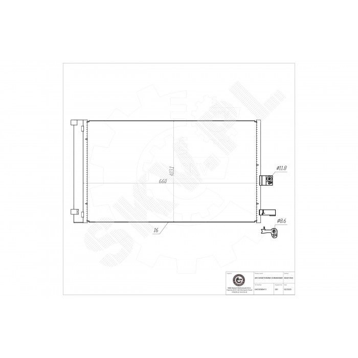 Condenseur de Clim Pour BMW X3 F97 G01 G08 X4 F98 G02 X5 F95 G05 64539389411