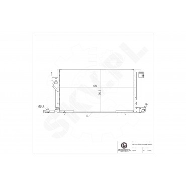 Condenseur de Clim Pour Peugeot 306 Citroën Xsara 6455AW 6455W2