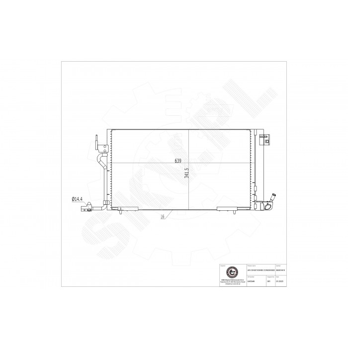 Condenseur de Clim Pour Peugeot 306 Citroën Xsara 6455AW 6455W2
