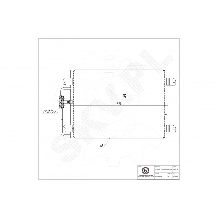 Condenseur de Clim Pour Renault Megane I Scenic Van Scénic 77 00 425 843