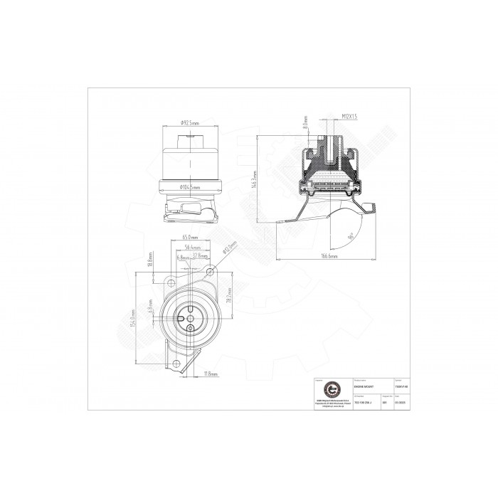 Support Moteur Droit Pour VW California T5 Camper T6 Multivan V VI 7E0 199 256 J