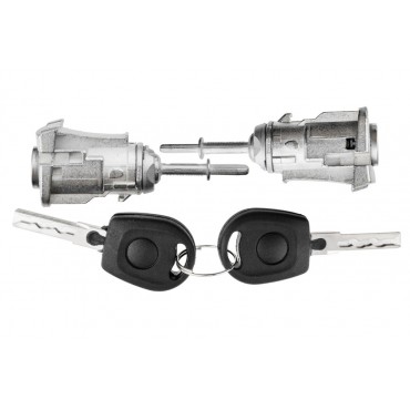 2 Barillet Serrure de Porte Avant Pour VW FOX Polo 6Q4837167E 6Q4837168E