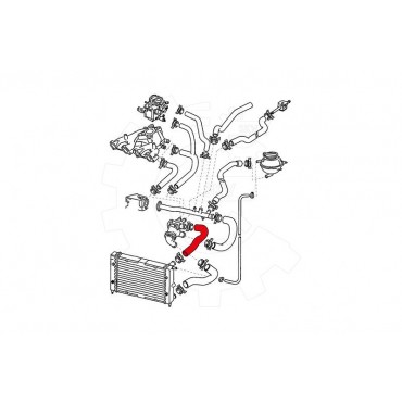 Tuyau d'Eau Liquide de Refroidissement Pour Peugeot Renault VW Audi 191121101T