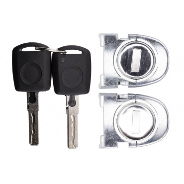 2 Barillet Serrure de Porte Avant Pour Skoda Octavia II 107837167