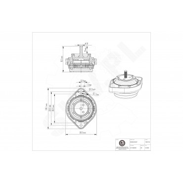 Support Moteur Gauche Pour BMW X3 E83 22113400335 22113421295