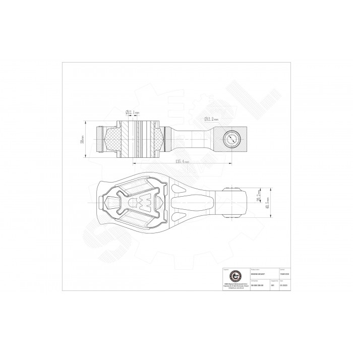 Support Moteur Arrière Pour Peugeot 308 Toyota Citroën 9805734780 SU001-A4240