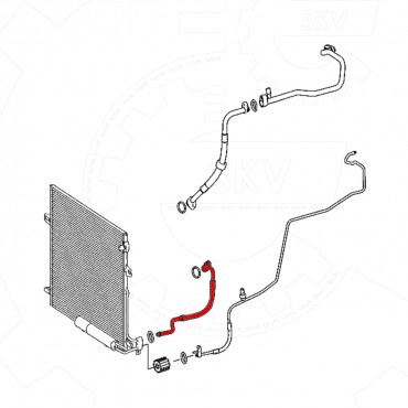 Tuyau de Clim Pour Mercedes-Benz Classe M 1648300015 A1648300015