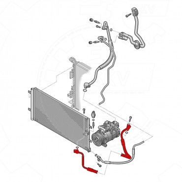 Tuyau de Clim Pour Audi A6 A7 4G0260701CF 4G0260701N
